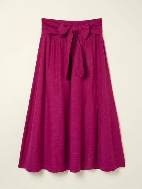 Women Fatface Skirts Sascha Purple Midi Skirt With Linen Women Fatface Skirts Sascha Purple Midi Skirt With Linen