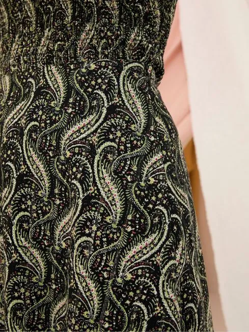 Women Fatface Skirts Vita Black Paisley Maxi Skirt