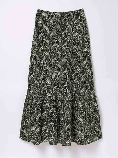 Women Fatface Skirts Vita Black Paisley Maxi Skirt