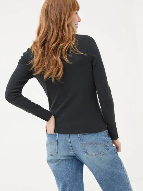 Women Fatface Tops and TShirts Callie Black High Neck Top Women Fatface Tops and TShirts Callie Black High Neck Top