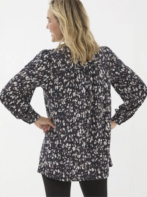 Women Fatface Tops and TShirts Jodie Dark Brown Tunic