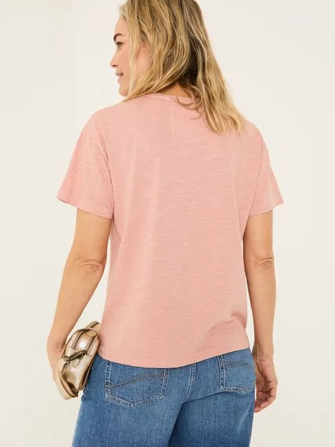 Women Fatface Tops and TShirts Lily Nude Pink 100 Organic Cotton TShirt Women Fatface Tops and TShirts Lily Nude Pink 100 Organic Cotton TShirt