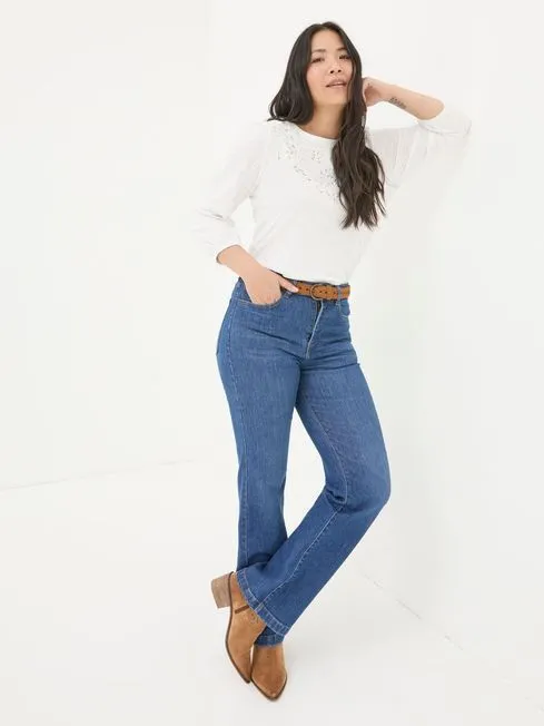 Women Fatface Tops and TShirts Penny White Top