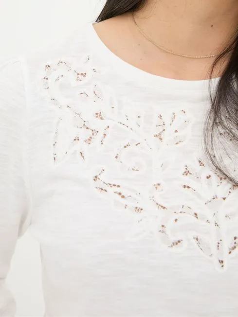 Women Fatface Tops and TShirts Penny White Top Women Fatface Tops and TShirts Penny White Top