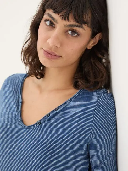 Women Fatface Tops and TShirts Porter Blue Stripe TShirt
