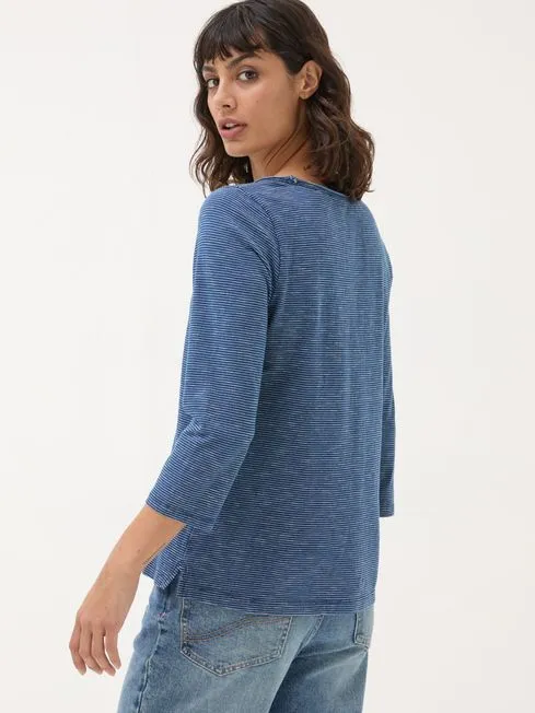 Women Fatface Tops and TShirts Porter Blue Stripe TShirt