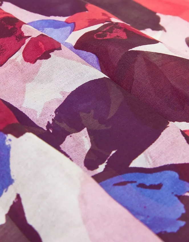 Women Floral Silk Scarf Monsoon Scarves