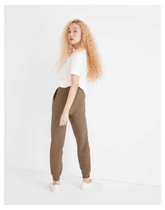 Women Flower Puff Jacquard Retro Sweatpants Distant Surplus Madewell Tees Women Flower Puff Jacquard Retro Sweatpants Distant Surplus Madewell Tees