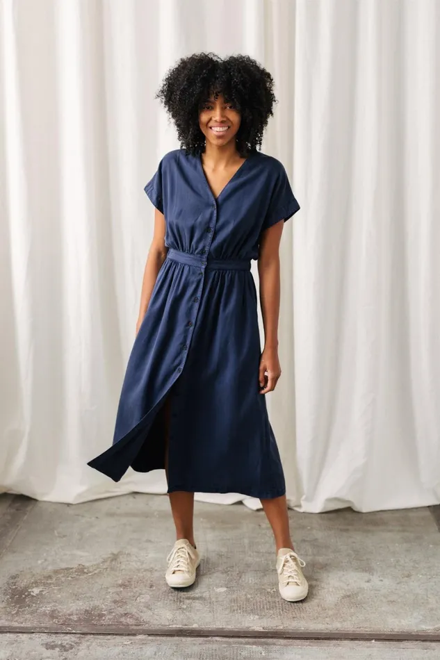 Women Folegandros 8211 Ultramarine Blue TWOTHIRDS Dresses