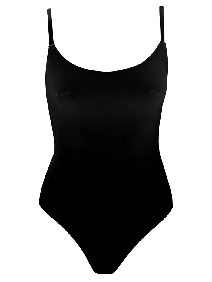 Women Form And Fold 8211 The One Piece Swimsuit In Black The UNDONE Swimwear