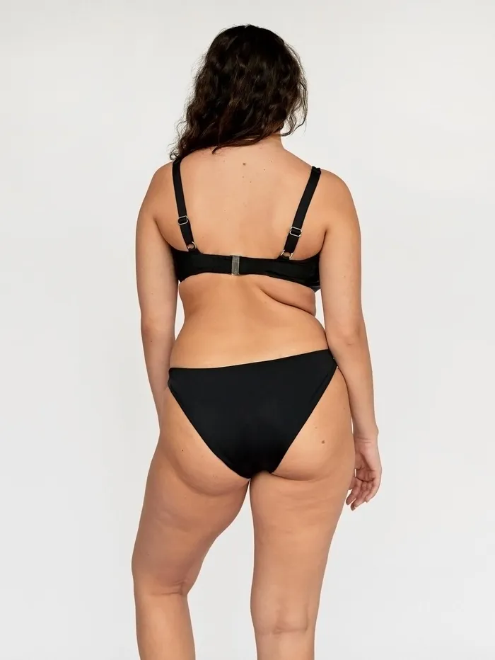 Women Form And Fold 8211 The Staple Bottom In Black The UNDONE Swimwear