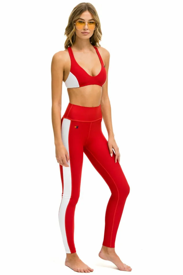 Women FULL LENGTH HIRISE SPEED LEGGINGS 8211 CHERRY Aviator Nation Leggings Women FULL LENGTH HIRISE SPEED LEGGINGS 8211 CHERRY Aviator Nation Leggings