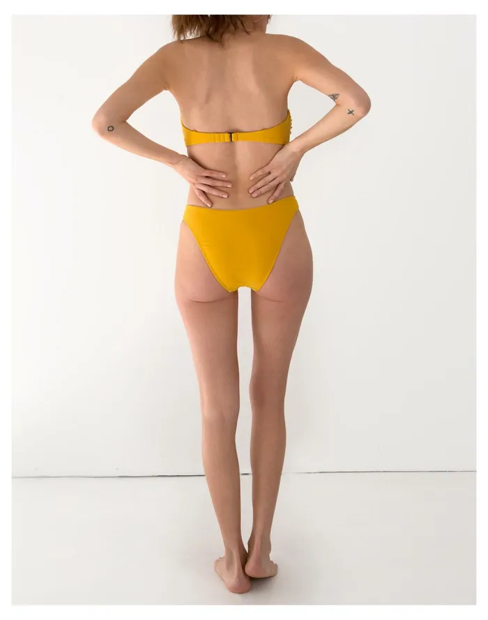 Women GALAMAAR Mia Ring Bikini Top Pale Chamois Madewell Swim Women GALAMAAR Mia Ring Bikini Top Pale Chamois Madewell Swim
