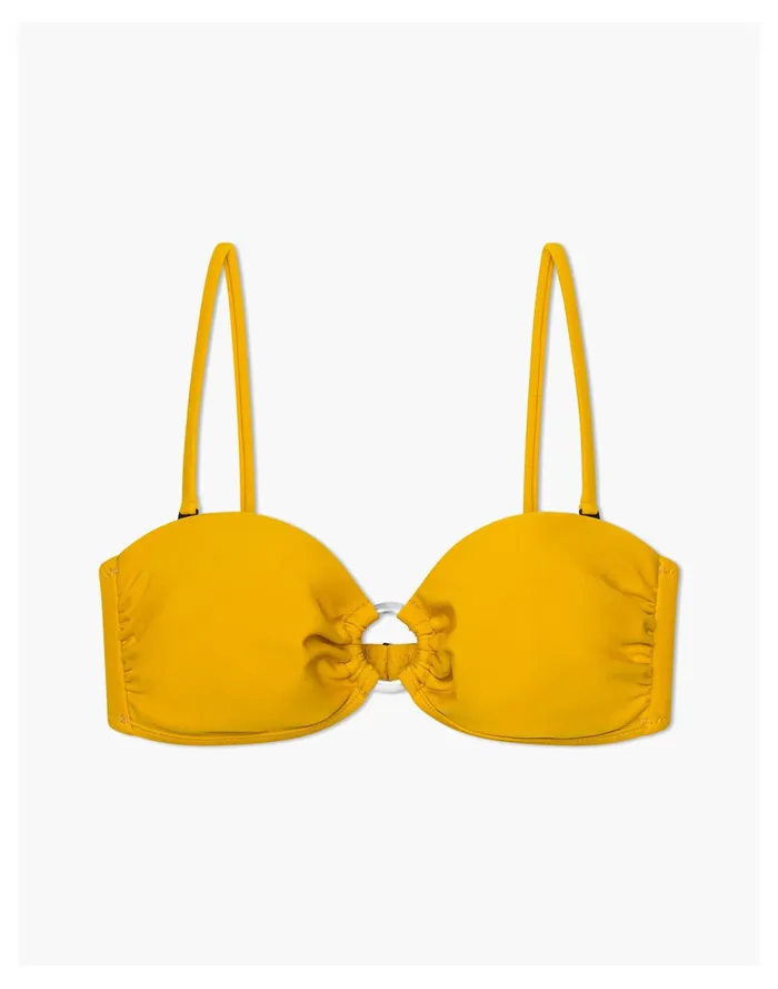Women GALAMAAR Mia Ring Bikini Top Pale Chamois Madewell Swim Women GALAMAAR Mia Ring Bikini Top Pale Chamois Madewell Swim