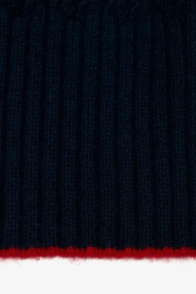 Women Gifts Victoria Beckham Logo Patch Scarf In Navy