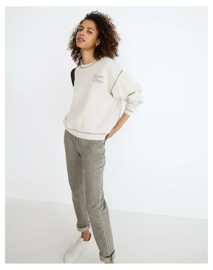Women Good Days Resourced Cotton Swing Sweatshirt Form Grey Madewell Sweatshirts and Sweatpants Women Good Days Resourced Cotton Swing Sweatshirt Form Grey Madewell Sweatshirts and Sweatpants