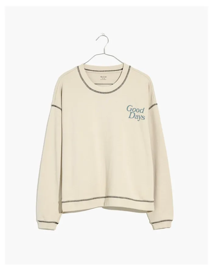 Women Good Days Resourced Cotton Swing Sweatshirt Form Grey Madewell Sweatshirts and Sweatpants Women Good Days Resourced Cotton Swing Sweatshirt Form Grey Madewell Sweatshirts and Sweatpants