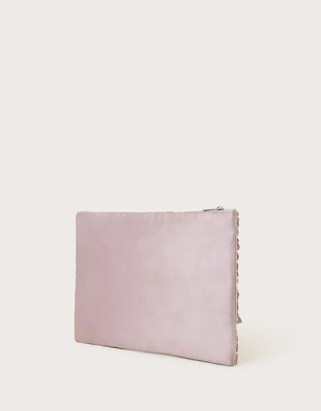 Women HandEmbellished 3d Flower Pouch Monsoon Bags and Purses