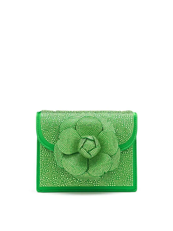 Women Handbags Oscar De La Renta Pav Crystal Mini TRO Bag Meadow Women Handbags Oscar De La Renta Pav Crystal Mini TRO Bag Meadow