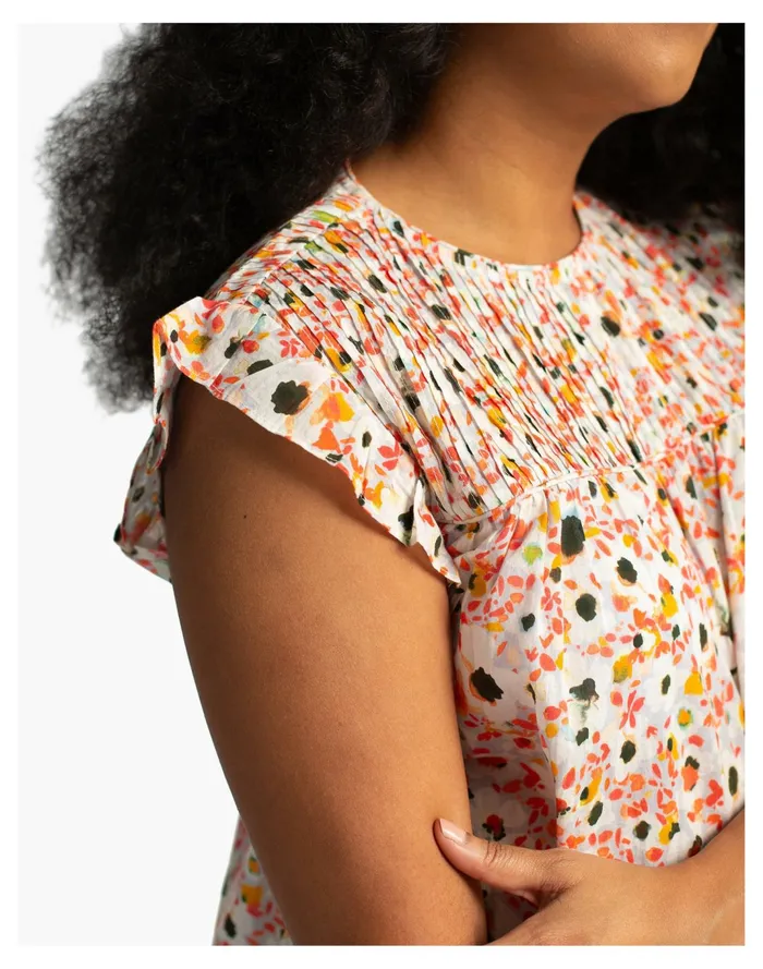 Women HarperSage Optimist Blouse Pink Multi Madewell Tops and Shirts Women HarperSage Optimist Blouse Pink Multi Madewell Tops and Shirts