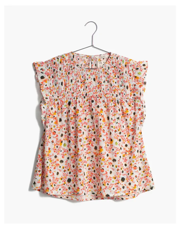 Women HarperSage Optimist Blouse Pink Multi Madewell Tops and Shirts Women HarperSage Optimist Blouse Pink Multi Madewell Tops and Shirts
