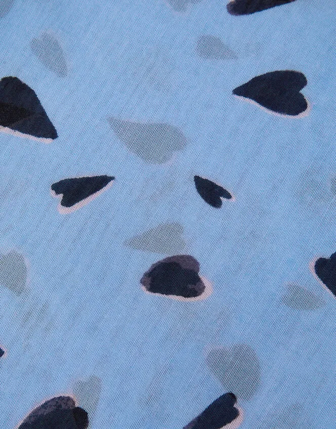 Women Heart Print Lightweight Scarf Monsoon Scarves