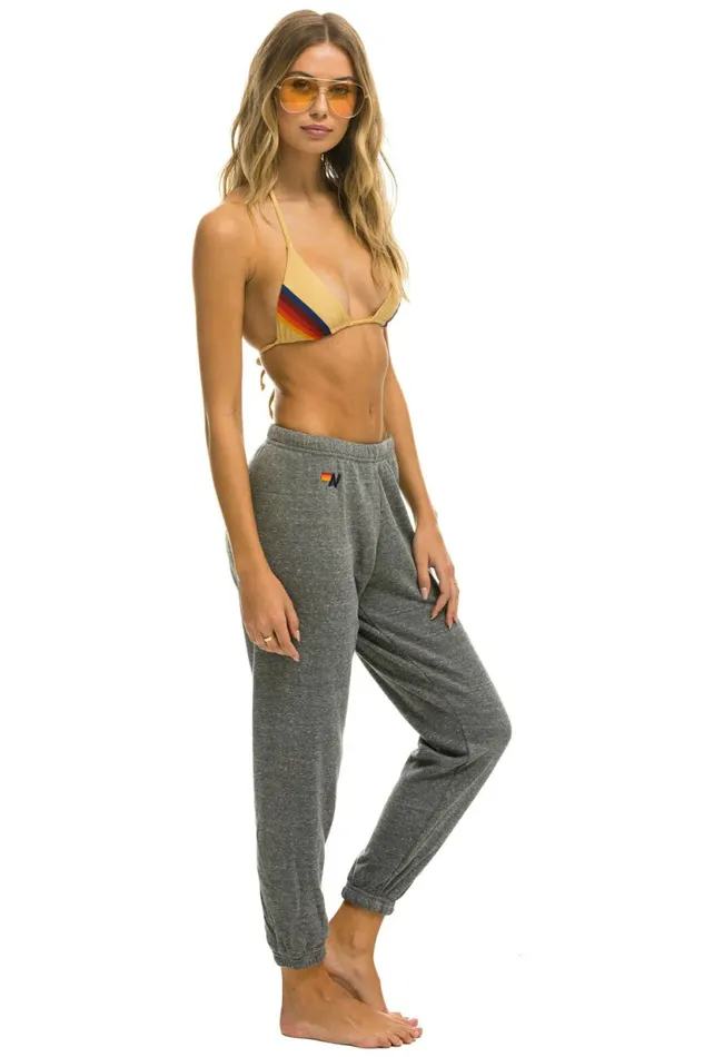 Women HEART STITCH 4 SWEATPANTS 8211 HEATHER GREY Aviator Nation Sweatpants Women HEART STITCH 4 SWEATPANTS 8211 HEATHER GREY Aviator Nation Sweatpants