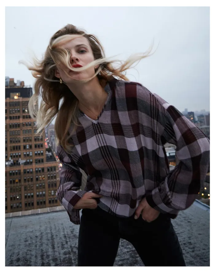 Women Highroad Popover Shirt In Schorr Plaid Rusted Burgundy Madewell Tops and Shirts Women Highroad Popover Shirt In Schorr Plaid Rusted Burgundy Madewell Tops and Shirts