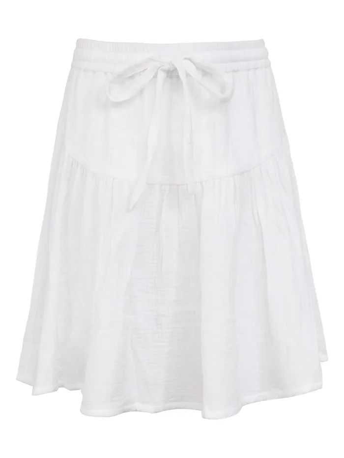 Women Honour Apparel 8211 Romance Mini Skirt In White The UNDONE Skirts