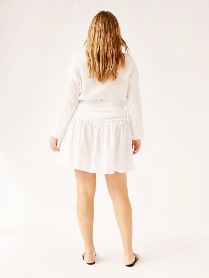 Women Honour Apparel 8211 Romance Mini Skirt In White The UNDONE Skirts