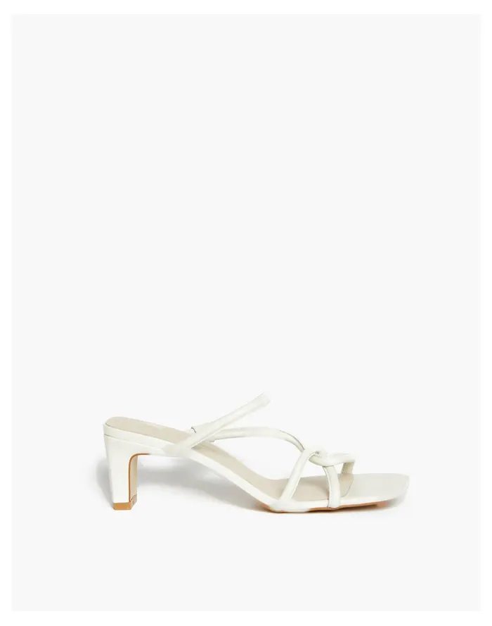 Women INTENTIONALLY BLANK Willow Sandals Cream Madewell Heels Women INTENTIONALLY BLANK Willow Sandals Cream Madewell Heels