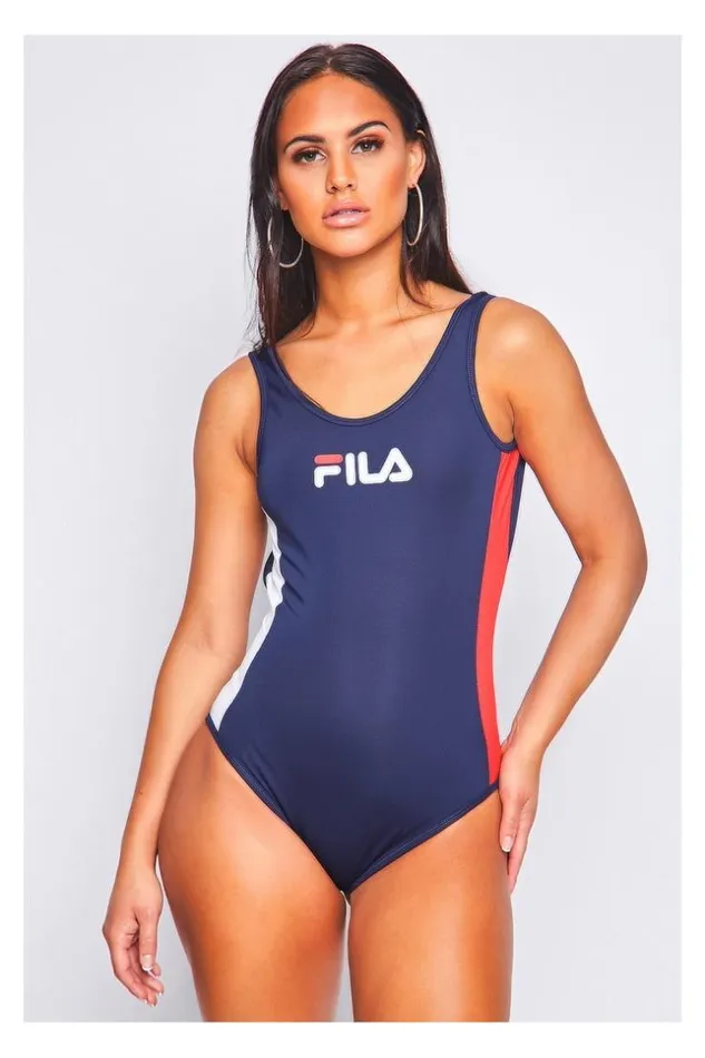 Women Jackie Blue Bodysuit Fila 687103 Brentiny Paris Bodies