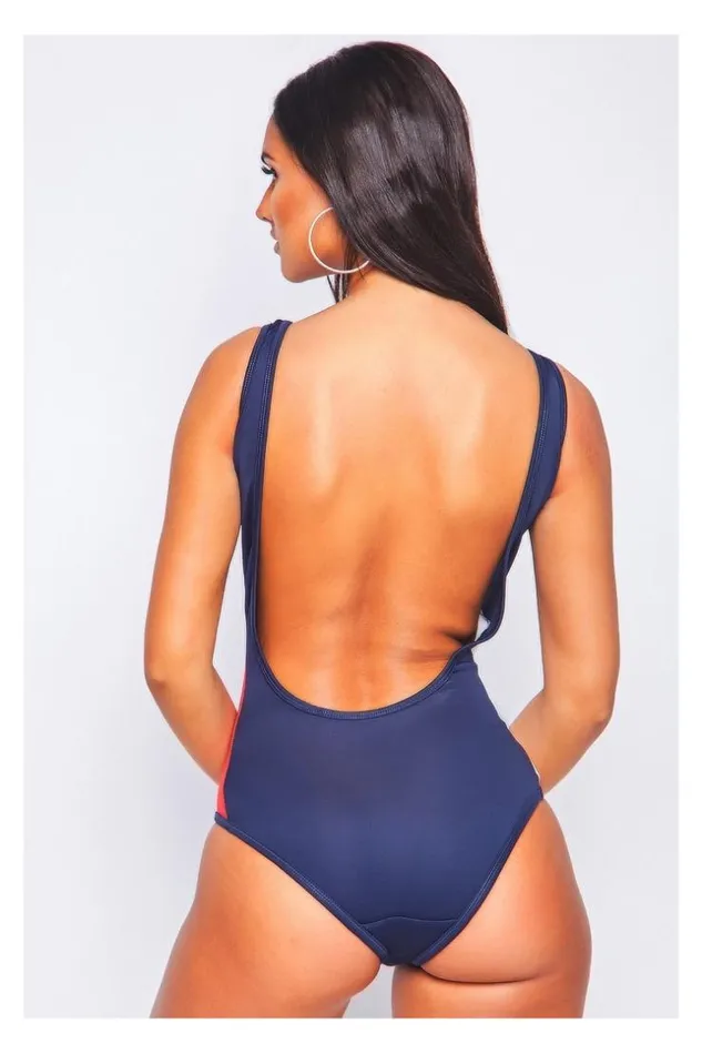 Women Jackie Blue Bodysuit Fila 687103 Brentiny Paris Bodies