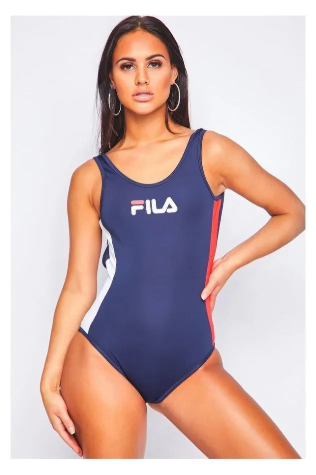 Women Jackie Blue Bodysuit Fila 687103 Brentiny Paris Bodies
