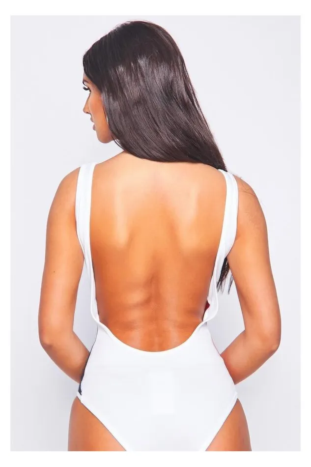 Women Jackie Bodysuit Bright White Fila 687103 Brentiny Paris Bodies