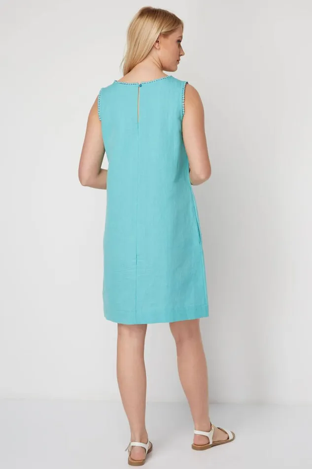 Women Jade Plain Shift Dress Roman Dresses