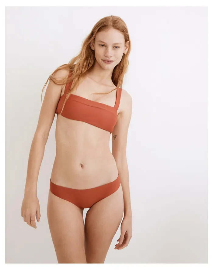 Women Jade Swim Coast Bikini Top Terracotta Madewell Swim