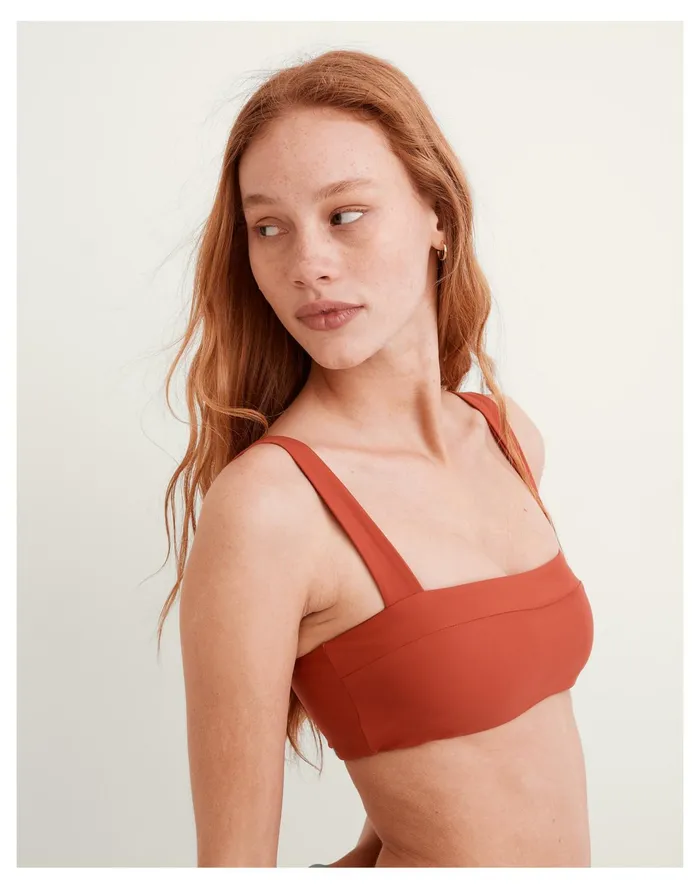 Women Jade Swim Coast Bikini Top Terracotta Madewell Swim Women Jade Swim Coast Bikini Top Terracotta Madewell Swim