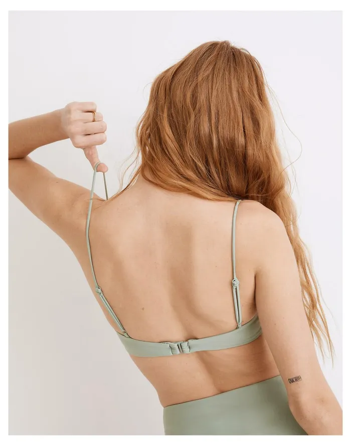 Women Jade Swim Mia Bikini Top Olive Madewell Swim Women Jade Swim Mia Bikini Top Olive Madewell Swim