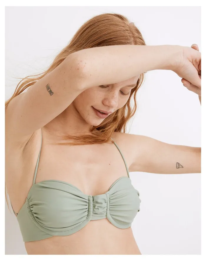 Women Jade Swim Mia Bikini Top Olive Madewell Swim Women Jade Swim Mia Bikini Top Olive Madewell Swim