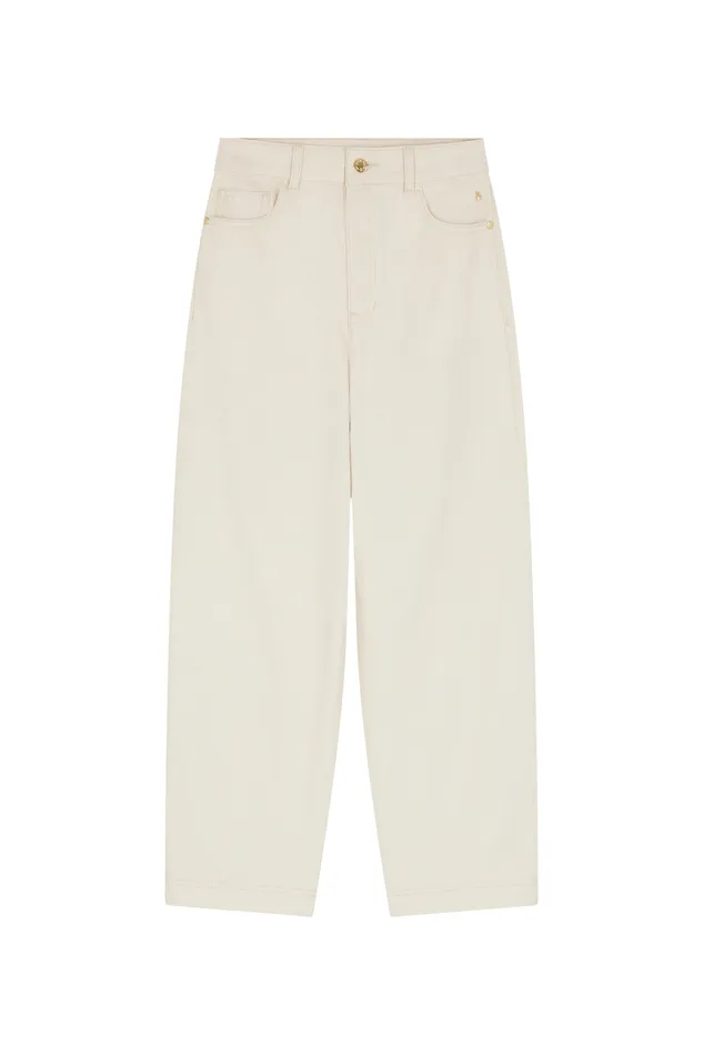 Women Jeans Louadi Ecru Jean Coton cru Des Petits Hauts Trousers and Jumpsuits