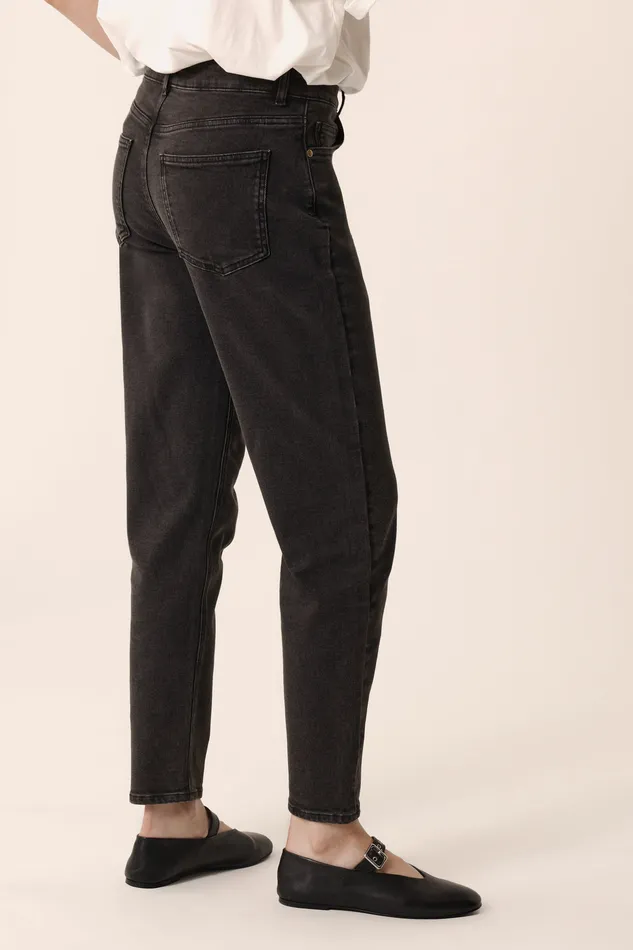 Women Jeans Louisette 3 Gris Jean Coton Gris Des Petits Hauts Denim