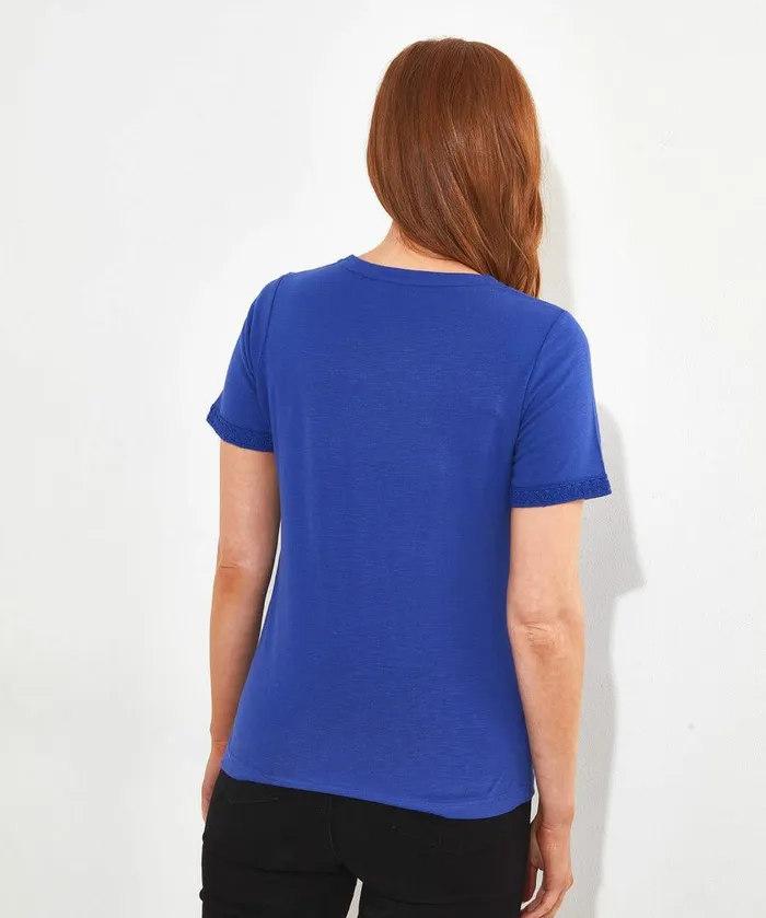 Women Joe Browns All In The Details Tee Whitebluecoral Women Joe Browns All In The Details Tee Whitebluecoral