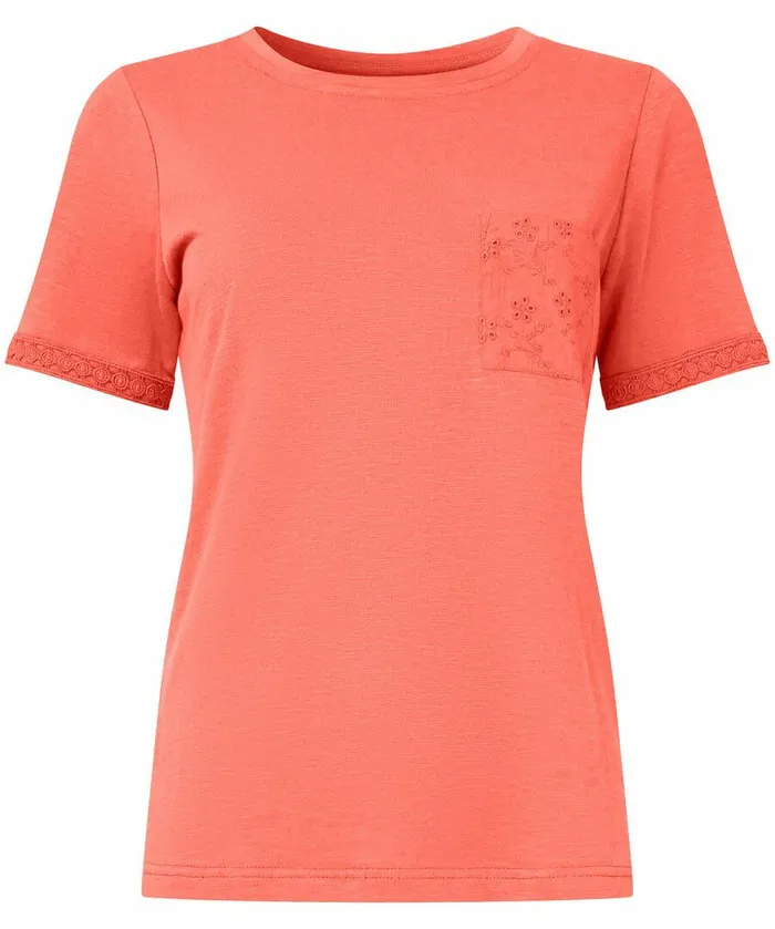 Women Joe Browns All In The Details Tee Whitebluecoral Women Joe Browns All In The Details Tee Whitebluecoral
