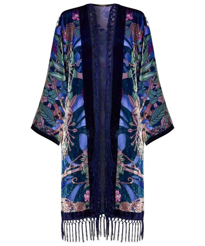 Women Joe Browns Art Nouveau Kimono Violet Multi