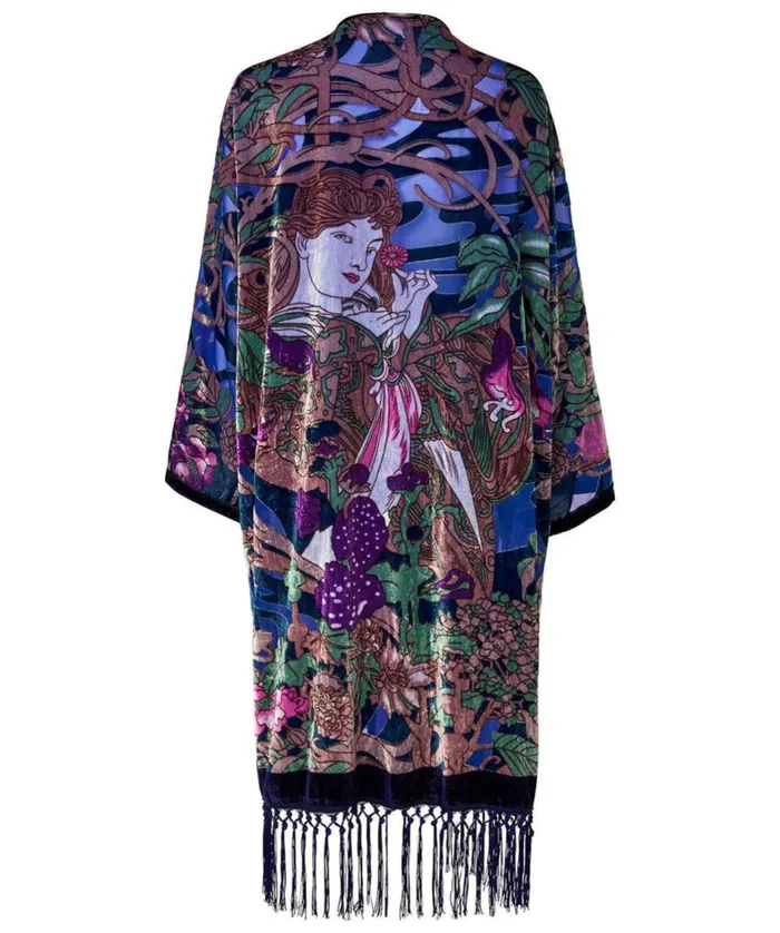 Women Joe Browns Art Nouveau Kimono Violet Multi Women Joe Browns Art Nouveau Kimono Violet Multi