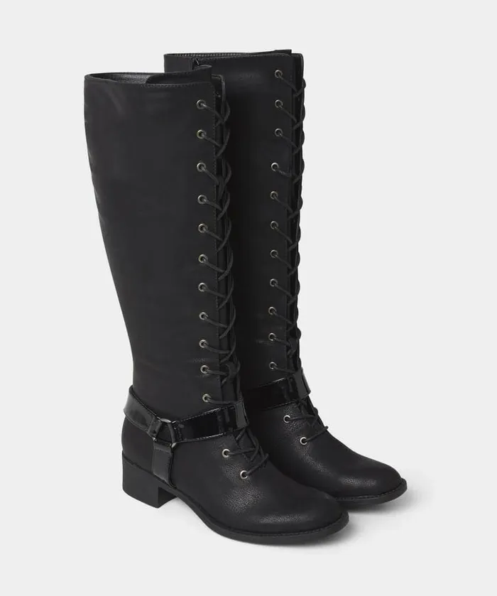Women Joe Browns Liberty Street Lace Up Boots Black Women Joe Browns Liberty Street Lace Up Boots Black