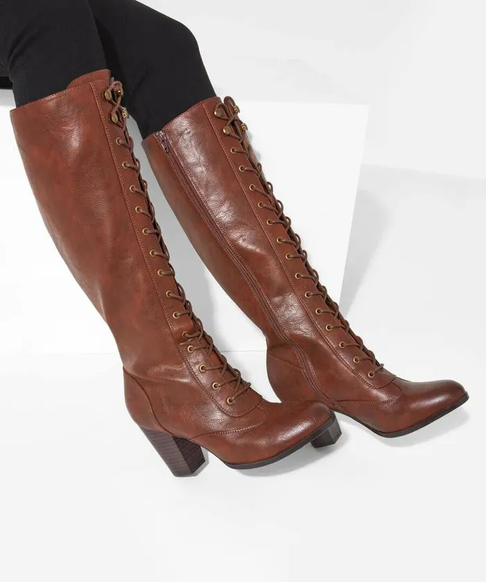 Women Joe Browns Louis Street Lace Up Boots Rich Brown Women Joe Browns Louis Street Lace Up Boots Rich Brown