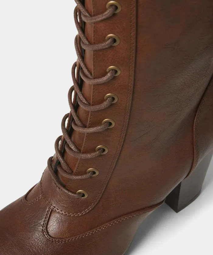 Women Joe Browns Louis Street Lace Up Boots Rich Brown Women Joe Browns Louis Street Lace Up Boots Rich Brown