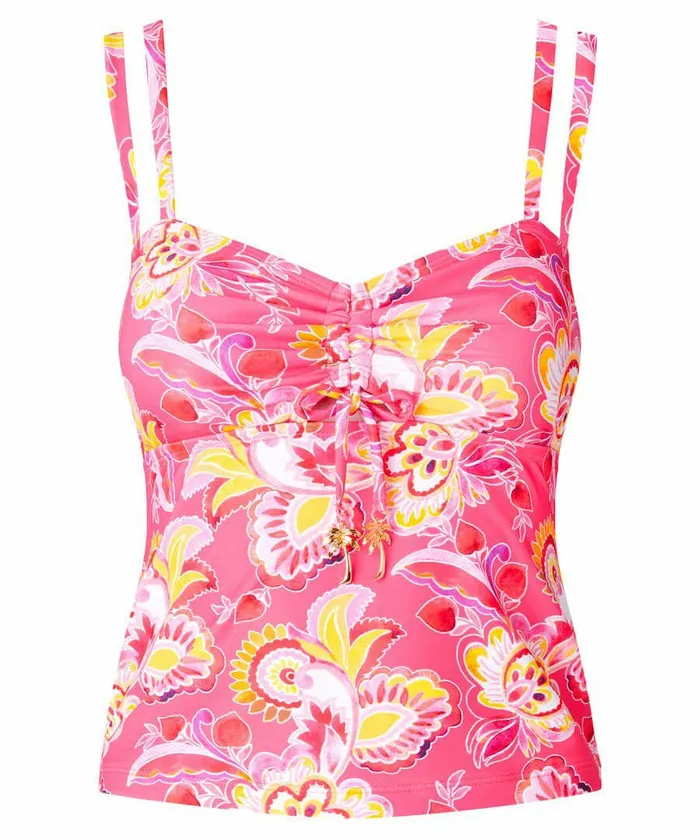 Women Joe Browns Malibu Beach Tankini Top Pink Multi Women Joe Browns Malibu Beach Tankini Top Pink Multi